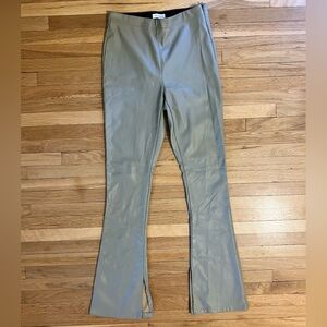 Topshop Faux Leather Flared Pants